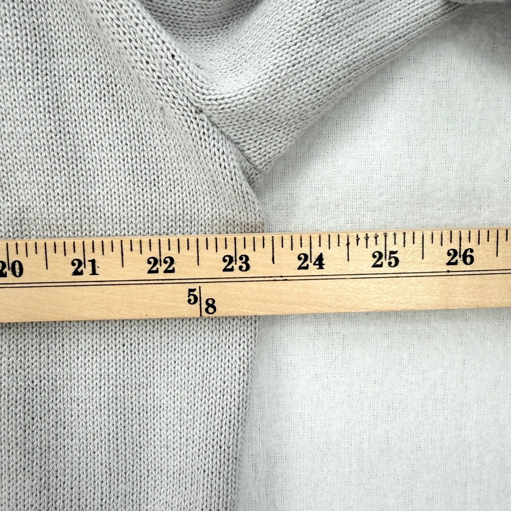 FREE PEOPLE FREE-EST Drea Sweater Women Medium Gray Polo Collar Oversized Cozy - Picture 12 of 15
